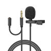 Snopy SN-MTK25 Siyah Tik-tok Akıllı Telefon Ve Youtuber Kulaklık Çıkışlı Yaka Mikrofonu