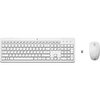 HP 230 3L1F0AA Beyaz  Kablosuz İngilizce Klavye Mouse Seti