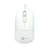 Lecoo MS110 RGB Sessiz Tuşlu Optik Beyaz Kablolu Mouse