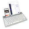Lenovo Lecoo BK100 Çoklu Cihaz Özellikli Şarj Edilebilir Bluetooth Beyaz Kablosuz Klavye
