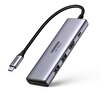 UGREEN Type-C To 4K 60 Hz HDMI SD TF Kart Okuyucu 3 Portlu USB Hub Çoklayıcı Adaptör