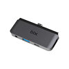 Bix BX16HB Type-C USB 3.5 MM AUX HDMI 4K Thunderbolt 3.0 PD Dönüştürücü Adaptör