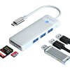 Orico PAPW3AT-C3-015-WH-EP Type-C To 3.0 TF SD Kart Okuyucu 3 Portlu USB 3.0 Beyaz Çoklayıcı Adaptör