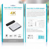McStorey USB-C HDMI Çevirici 4K 1xHDMI 1xUSB3.0 Gri USB Çoğaltıcı