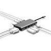 Gri Type-c Vga Hdmi Ethernet Dönüştürücü 2xhdmi 4k Full Hdgörüntü Mfi Sertifikalı Orj.veri Hızı