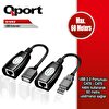 Qport Q-UX2 60 Metre USB Extender 2'li Paket