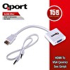 Qport Q-HD-VGJ 15 CM HDMI to VGA Ses Girişli Çevirici