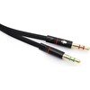 Qport Q-A12 3.5mm RCA Dişi => Mikrofon Kulaklık 0.15mm Çevirici