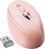 GameXtrem 2.4G USB Şarj Edilebilir Kablosuz Mouse Sessiz Tıklama - Pembe