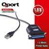 Qport Q-PRLPT1.5 1.5m USB=>(LPT) Paralel Çevirici Kablo