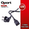 Qport Q-POW1.5 1.5m Power Kablosuz Bakır 0.75mm