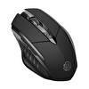 Inphic PM6 Kablosuz Fare Sarj Edilebilir Sessiz Kullanım 2.4G 700 mAh USB Mouse Siyah