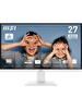 MSI 27" Pro MP273QW E2 2560X1440 (WQHD) 16:9 Flat IPS 100Hz 1ms Adaptive-Sync Beyaz Monıtör