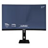 Technopc TPL27CS 27" FHD VA 8ms 250Nit HDMI-DP-VGA Asansörlü Ayak Curved Monitör TPMNT10F080656
