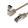Irenis 3 Metre CAT6 S/FTP Dirsek Kablo Gri