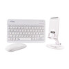 4Berry Kablosuz Klavye Mouse ve Stand Seti - Ayarlanabilir Telefon Standı Beyaz