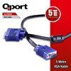 Qport Q-VGA5 5M Filtreli VGA Monitör Kablosu