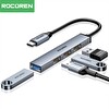 Rocoren Type-C 5Gbps 4 Portlu USB-A 3.0 Çoklayıcı Dönüştürücü Hub