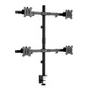 NPO STD5704B Basic 17"-32" VESA Yükseklik/Genişlik Ayarlı Kablo Yönetimli Dörtlü Monitör Tutucu