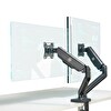 NPO STD46024E Airgrip 17"-32" Ergonomik 360° Amortisörlü VESA Çift Kol Monitör Tutucu