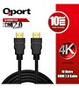 Qport Q-HDMI102  10 M HDMI Altın Uçlu 2.0V 4K Çevirici Kablo