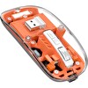 ScHitec M377 Ultra Sessiz 3 Bağlantı Modlu 2xBluetooth Kablosuz Bağlantı -fh 2.4Gh Gaming Type-C Şarjlı Mouse Turuncu