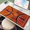 Sge Teknoloji 90X40 CM Basketbol Sahası Temalı Kaydırmaz Taban Speed Yüzey Oyuncu Mouse Pad Gaming