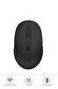 Mouse TM17 Bluetooth - Usb Çift Modlu Şarjli Sessiz Kablosuz Mouse Siyah