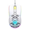 Claw's Nexus X1 12800 Dpi Wide RGB Özel ABS Doku, Claw's Reflex Örgü Kablolu & Değiştirilebilir Kapaklı Gaming Mouse - Beyaz