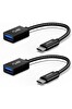 Syntech USB C - USB A 3.0 Adaptör OTG Thunderbolt 2'li Paket