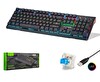 Hadron G605 Gaming Mekanik RGB Klavye Blue Switch Siyah
