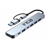 Inca IUTP-7 USB TYPE-C HUB X7 Alüminyum Çoklayıcı