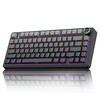 Aula F75 Mekanik RGB TKL Reaper Dönüştürücü Kablosuz Makrolu Oyuncu Klavye Gradyan Gri