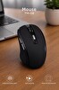 Başkenttekno TM08 Mouse Yan Tuşlu Optik Kablosuz Fare Siyah