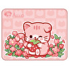 Akko Pembe Angie Kedi Temalı 36×28 CM Mouse Pad