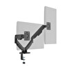 ErgoMekan F180 Slim 17-32" ikili Monitör Standı Siyah Maks: 9 KG