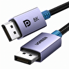 Ugreen 25956 DP121 Ultra HD 8K Çözünürlük DisplayPort to DisplayPort 1.4 3 M  Örgülü Kablo