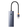 Baseus Ultrajoy 4-Port HUB Gri Çoklayıcı