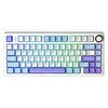 Aula F75 Mekanik RGB TKL Yıldız Vektör Anahtarlı Kablosuz Makrolu Hot Swap Klavye Mor
