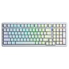 Aula F99 Mekanik RGB Star Vector Switch 3 Modlu Kablosuz Makrolu Hot Swap Klavye Desenli Beyaz