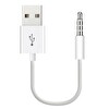 Coverzone iPod Shuffle ile Uyumlu ENT USB Şarj ve Veri Aktarım Kablosu 3.5 MM Jack USB A Senkronizasyon Kablosu