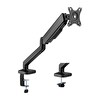 Brateck 17-32" Amortisörlü Siyah Monitör Kolu LDT46-C012E