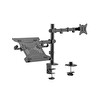Brateck 17-32"  Uyumlu İki Kollu Monitör Laptop Kolu LDT66-C024ML