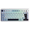 Aula F75 Mekanik RGB TKL GrayWood V4 Switch Kablosuz Makrolu Hot Swap Türkçe Q Mekanik Klavye Lacivert