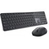 Dell Pro 7 Slim KM726 Kablosuz Q İngilizce Klavye Mouse Set Siyah 580-BDLK