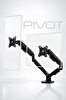 Pivot 17-32" Çiftli Monitör Kolu Yaylı Tam Hareketli Vesa Uyumlu Monitör Standı