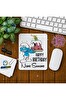Ghostbastır Design Kişiye Özel Şirinler Doğum Günü Baskılı Oyuncu Mouse Pad 0171