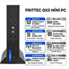 Prittec OX3 Intel Core i3-12100 16 GB RAM 512 GB SSD W11Pro Mini Masaüstü Bilgisayar Q7-TH610Lİ3121008 016