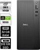 Dell Tower ECT1250 i5 14400 32 GB 512 GB SSD RTX3050 - 6 GB W11P Masaüstü PC - PER4 Bellek RPLSR003UP525