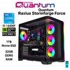 Quantum Raxius Stormforge Force  i5-14400F 32GB 1TBSSD RTX5060ti W11P Gaming Masaüstü Bilgisayar